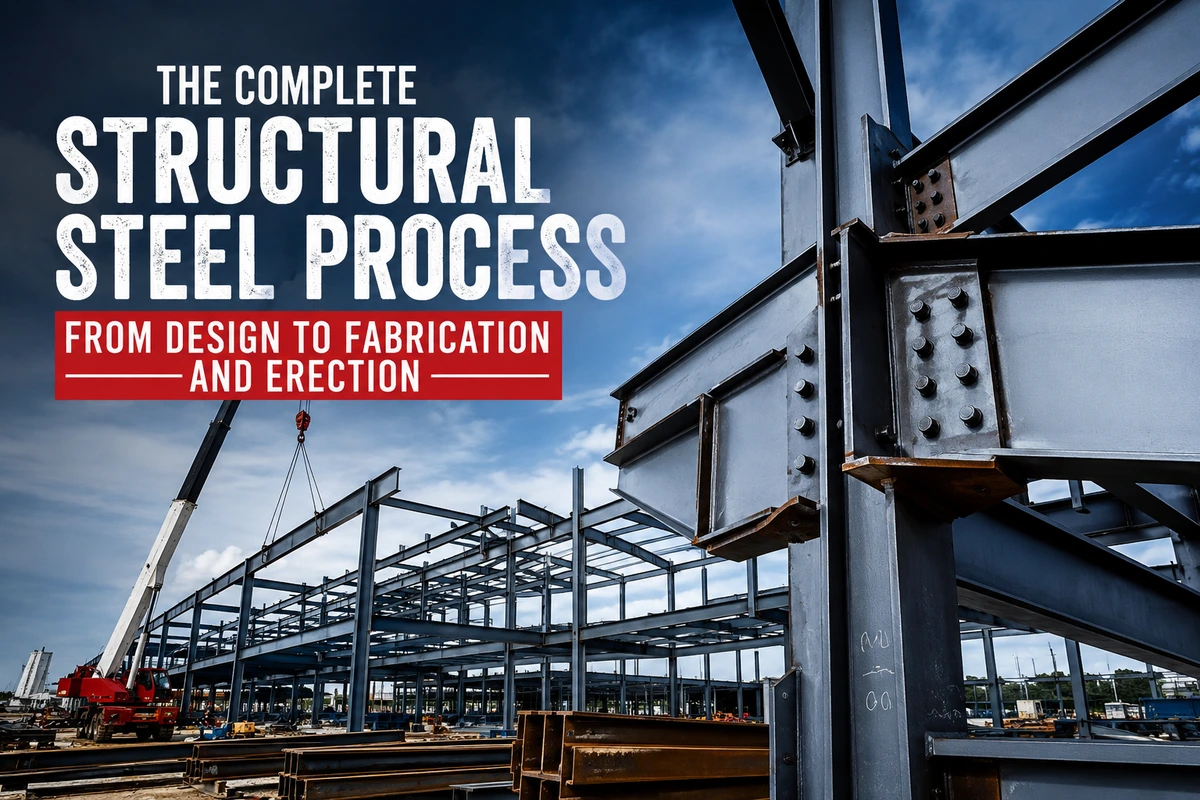 The Complete Structural Steel Process: From Design to Fabrication and Erection