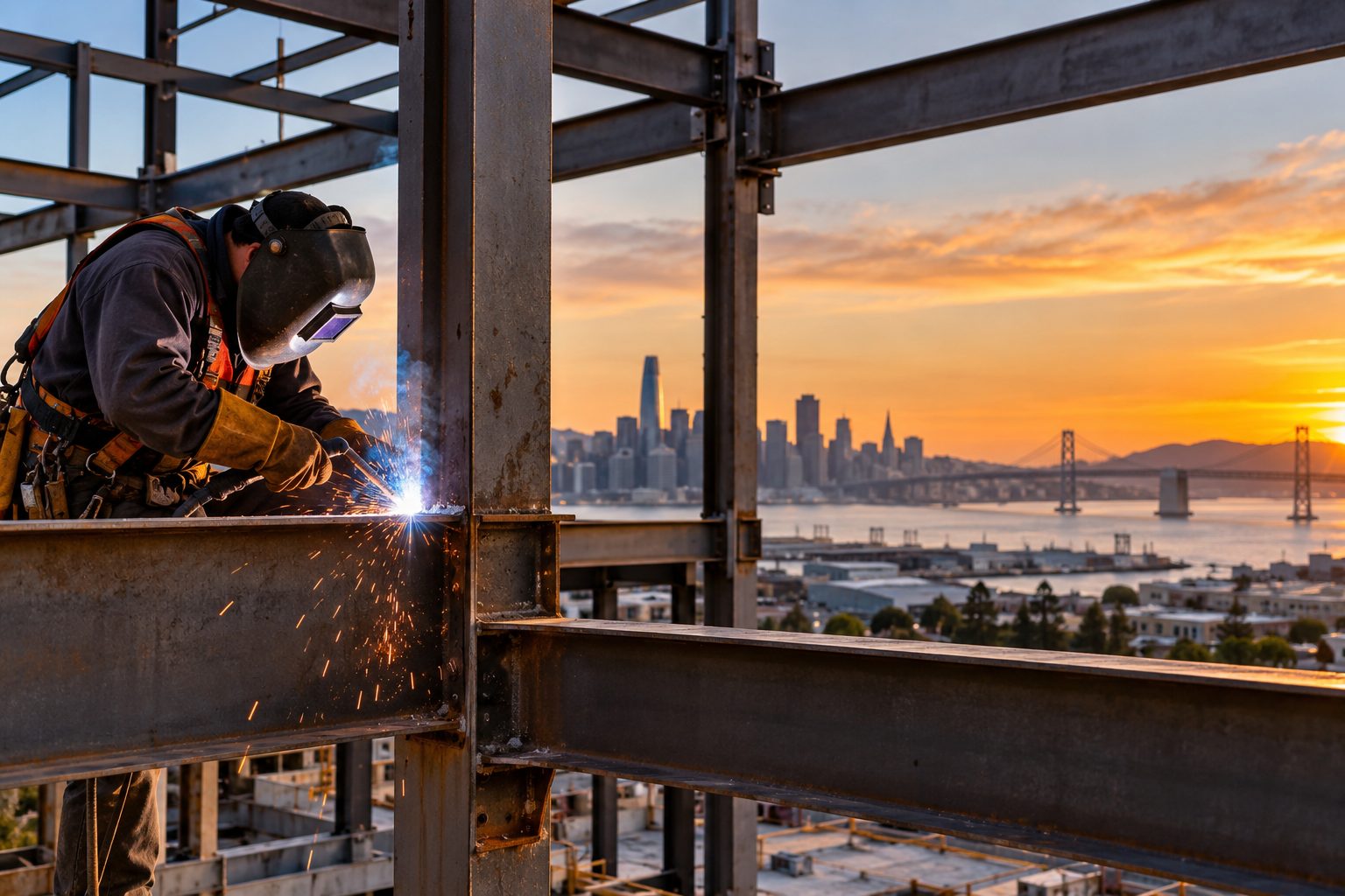 Structural steel welding services in the San Francisco Bay Area